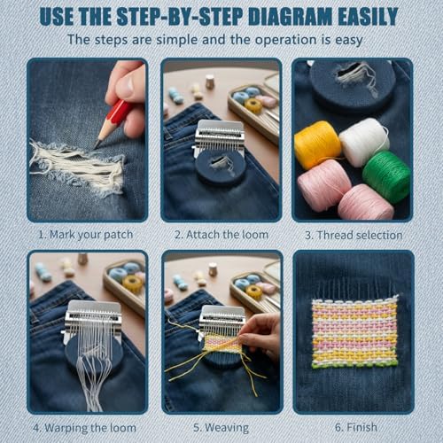 XPFXPF Knit Patch PatchMaker 2.0 Kit, Mini Darning Loom