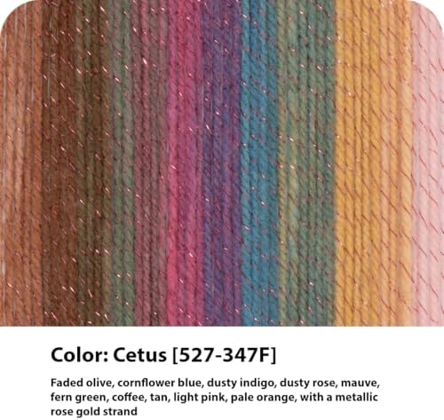Lion Brand Yarn, Mandala Sparkle Crochet Yarn, Cetus, Multicolor, 3 Pack