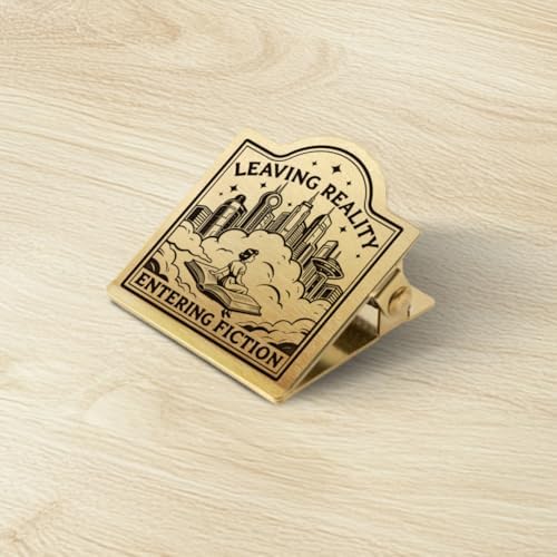 ANATTASOUL Leave Reality & Enter the Novel Travel Journal Clip for DIY Use