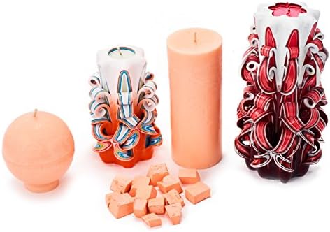 Pastel Orange Candle Wax Dye 2 oz - Candle Color Dye Blocks
