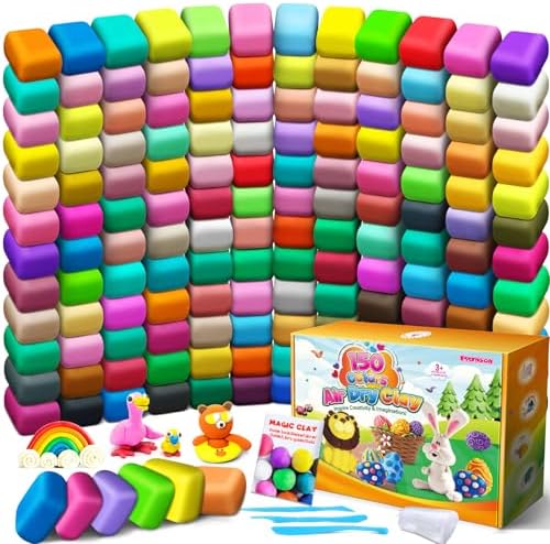 ESSENSON Air Dry Clay 150 Colors, Modeling Clay for Kids