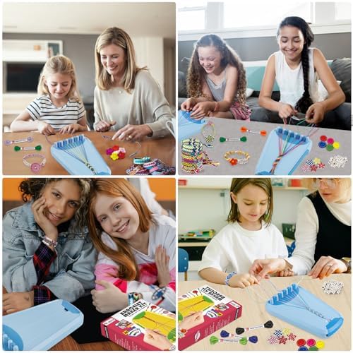 Maynacs Friendship Bracelet Making Kit for Girls 8-12, 28 Pre-Cut Threads