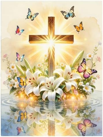 bleihum Cross Diamond Art Kits for Adults 12x16inch