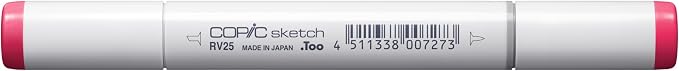 Copic Markers RV25-Sketch, Dog Rose Flower