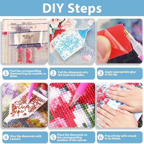 Diamond Painting Kits for Adults, Diamond Art Kits for Adults 14x14 Inch | Diamond Painting Kits for Adults Beginners, Gem Art, 5D Full Drill, DIY Arts and Crafts for Gift Home or Decor