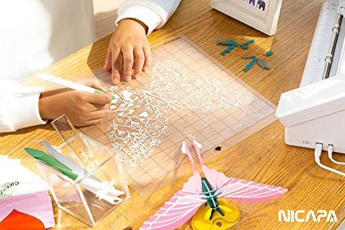 Cutting Mat for Silhouette Cameo 3/2/1 Strong-Grip,12x12 inch 3pack) Adhesive&Sticky Non-Slip Flexible Square Gridded Purple Cut Mats Replacement Accessories Set matts Vinyl Craft Sewing