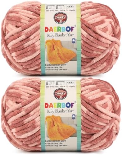 6 Super Bulky Blanket Yarn for Crocheting - Chunky Chenille Variegated Yarn