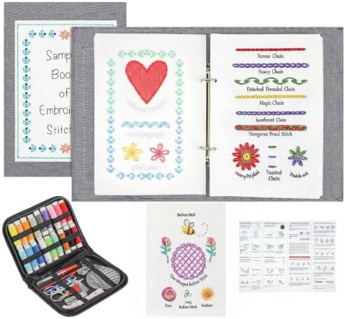 StiVerse 2026 New Embroidery Stitch Book with Detachable Fabric Pages