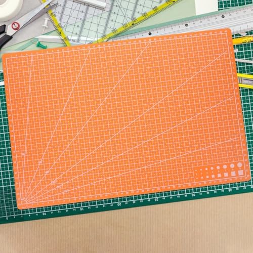 SHINEOFI Double-Sided PVC Mat for Diy Crafting Sculpting and Painting 24 x 36 Gridded Craft Board for Scrapbooking