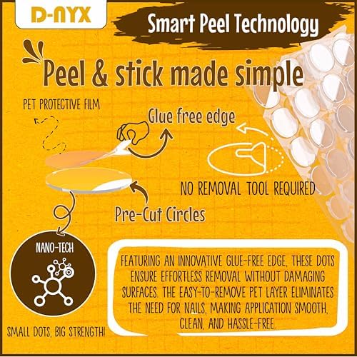Double Sided Tape Sticky Dot Stickers 280, 350, 450, 550 or 700 Pack Removable Putty No Trace Clear Sticky Tack Waterproof Small Stickers for Festival Decoration Picture (550 Sticky Dots)