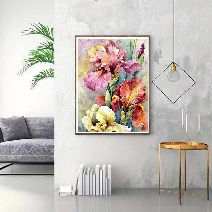 XUCNWL Diamond Art Kits for Adults,Flower Diamond Painting for Beginners