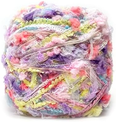 Soft Craft Yarn for Crochet, Knitting and DIY Handmade Projects, Colorful Decorative Yarn for Creative Art and Home Decoration (Lavender Mist)