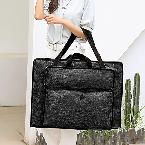 Students' Water-Resistant Portfolio Tote for Art Supplies - 8K Drawing Board Carry Shoulder Bag - Durable Portfolio Case