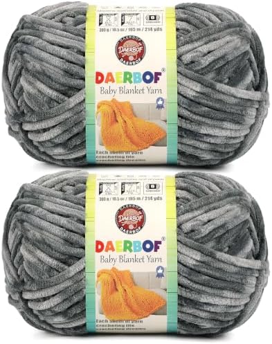 6 Super Bulky Blanket Yarn for Crocheting - Chunky Chenille Variegated Yarn