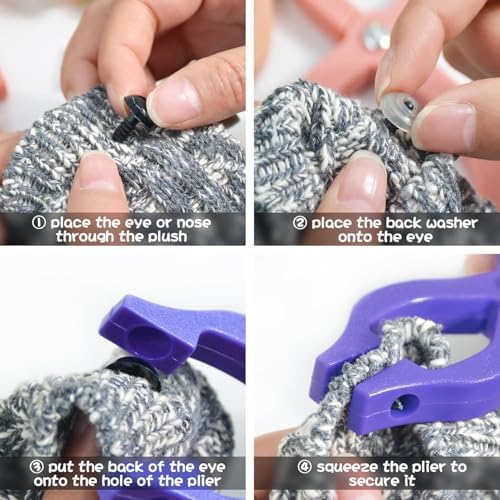 Safety Eye Tool for Crocheting, 5-30mm Amigurumi & Stuffed Animals