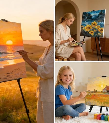 Easel Stand for Sign, Art Painting Artist Display Tripod 17" to 63"