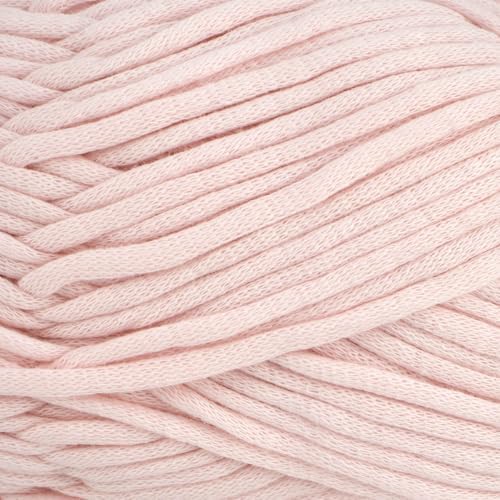 Loops & Threads Cuddle Craft Tube Yarn – Medium (4) Cotton Nylon Blend, Soft Tube Yarn for Knitting, Crochet & Crafts, Ideal for Apparel, Accessories & Decor, 109 yd / 3.52 oz Skein, 8 Pack