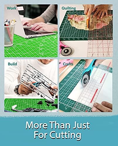 G+ A3 12x18" Self-Healing Cutting Mat for Crafts Double-Sided, Non Slip, Durable - 5-Ply Cutting Board for Sewing and Scrap Booking Perfect for Art&Craft Projects (Made in Taiwan)