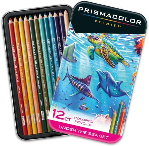 Prismacolor Premier Colored Pencils Soft Core Under The Sea Set Adult Coloring 12 Count (Pack of 12)