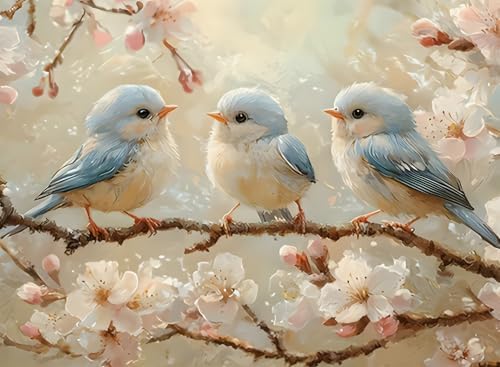 Blue Bird Diamond Art Kits for Adult Diamond Painting Kit for Beginner
