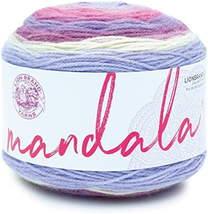 Lion Brand Yarn, Mandala DK Crochet Yarn, Wood Nymph, Multicolor, 1 Pack