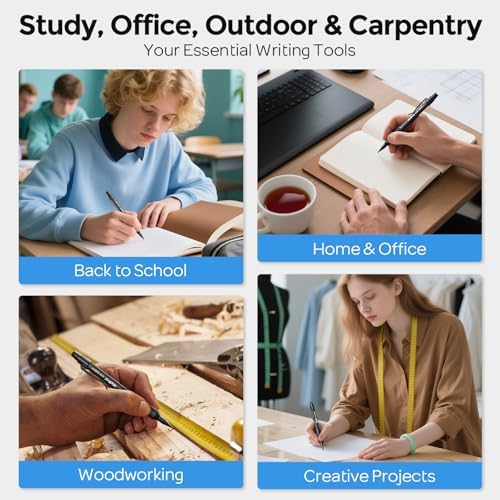 Nicpro 6PCS Art Mechanical Pencil Set,HD1000 Mechanical Drawing Pencils
