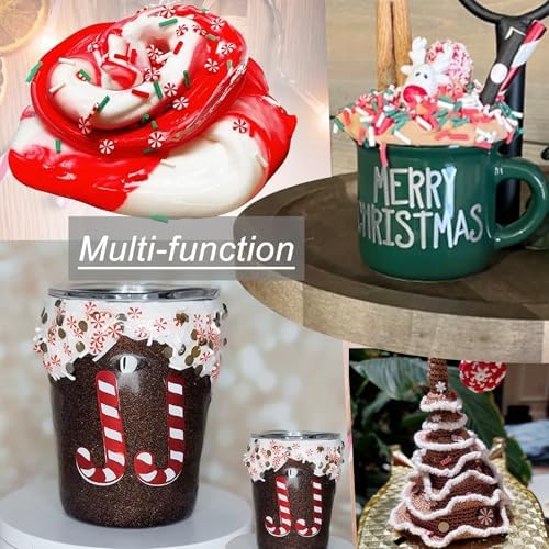 LIKETURE Fake Sprinkles 110g Fake Christmas Sprinkles Non-edible Craft Sprinkles Faux Sprinkles for Crafts Plastic Sprinkle Decoration Slime Sprinkles Slime Add Ins Shaker Card Filler(Gray)