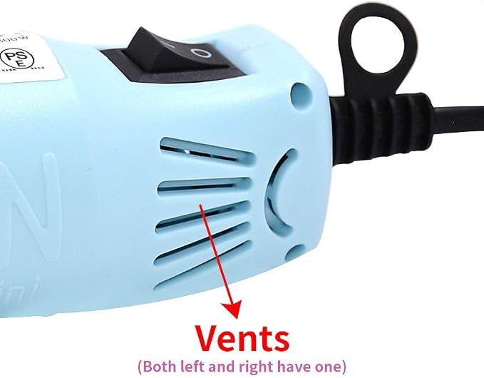 mofa Resin Heat gun,6.6ft Cable 300W Hot Air Gun for Crafting,Acrylic Paint Dryer Multi-Purpose Electric Heating Nozzle (Light Blue)