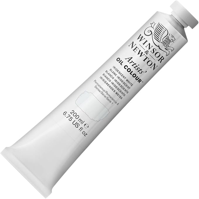 Winsor & Newton Artists' Oil Paint, 200ml Tube, Iridescent White