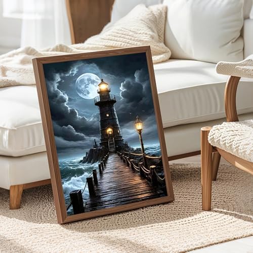 PHANTASYART Lighthouse Diamond Art Kits for Adults 12x16 Inch