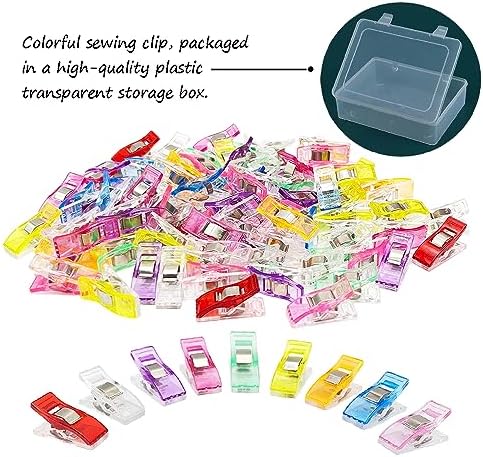 500 Pcs Multipurpose Quilting Clips Premium Sewing Clips for Fabric and Quilting, Plastic Clips for Crafts, Quilt Clips Sewing Notions Sewing Products for Sewing Supplies Crafting Tools