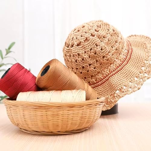 JeogYong Polypropylene Ribbon Yarn 3mm x 218 Yards Flat Macrame Cord 3mm Crochet Yarn for Handbags, Shopping Bags, Sun Hats, Shoes, DIY Crafts, Decorative Projects