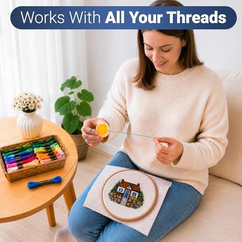 Thread Wax and Thread Conditioner (2pk) - Contains Beeswax for Sewing and Gloss Threads Waxer. Magic Conditioner for Hand Sewing Embroidery. Hand Quilting Supplies to Strengthen and Reduce Knots