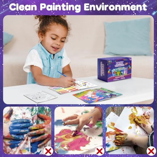 ZIZZ 24Pack Paint with Water Coloring Books for Kids Ages 4-8 Party Favors No-Mess Travel Activity Arts and Crafts Classroom Prizes Birthday Gifts Goodie Bag Stuffers