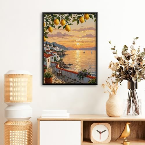 Lemon Tree Diamond Art Kits for Adults Beginners 12x16 in, DIY Craft Gift
