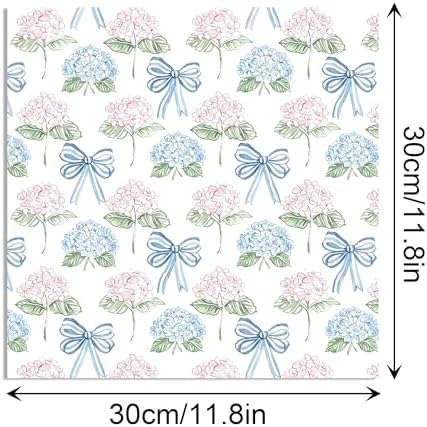 Watercolor Hydrangea Scrapbook Paper Floral Pattern Paper12×12,24 Sheets Double-Sided CardStock Papers Pad for Junk Journal, Decoupage, Card Making, Scrapbooking, DIY Home Decor .
