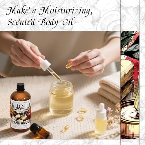 HIQILI Blanc Amour Fragrance Oil for Diffuser, Candle & Perfume Making