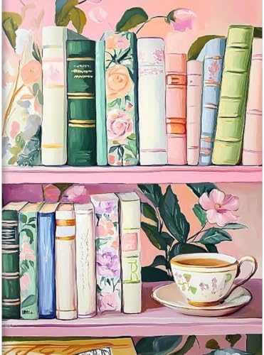 Book Diamond Art Kits for Adults Round Diamond Painting 12x16 Inch