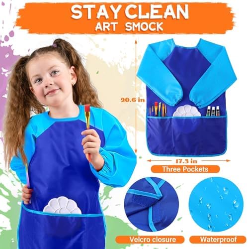 Acrylic Paint Canvas Set for Kids, Complete Kids Art Painting Supplies Kit