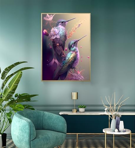 APTDYIGL 5D Hummingbird Diamond Painting Kits for Adults Beginner 12X16inch