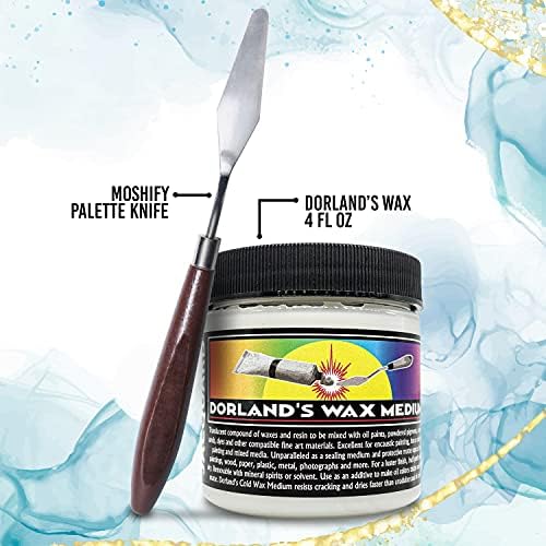 Jacquard 4 oz Dorlands Wax Medium for Watercolor Bundled with Palette Knife
