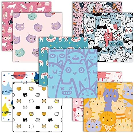 Origami Paper 6x6" Double Sided 50 Sheets 10 Colors Origami Kit,Craft Paper