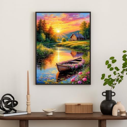 Diamond Art Kits for Adults & Beginners, Sunset Diamond Painting Kit