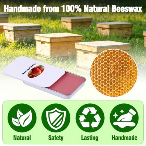 Scented Diamond Painting Wax, Handmade Natural Beeswax for Diamond Art Painting Pen, Long-Lasting Stickiness No Residue Drill Wax with Picker Tool, Diamond Art Accessories and Tools (Strawberry)