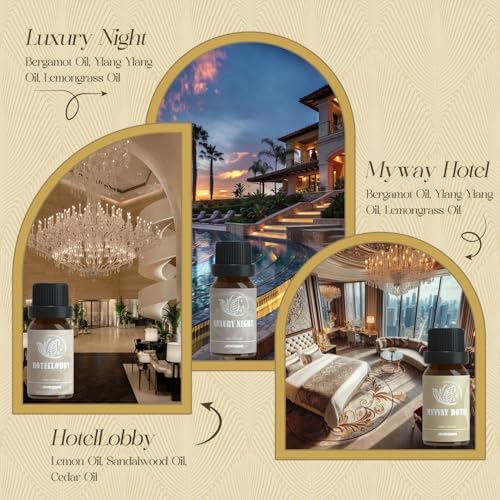 ARVIDSSON Hotel Diffuser Oil Gift Set, Hotel Essential Oils for Diffuser