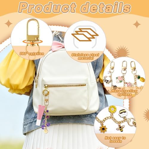 Wurosi 52 Set Lip Gloss Keychain Making Kit with Gift Packaging Supplies