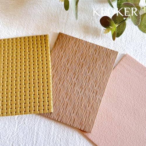 KEOKER Polymer Clay Texture Roller, Polymer Clay Roller for Making Earrings, Like Polymer Clay Texture Sheets, Great Work with Polymer Clay Cutters (Stripe)