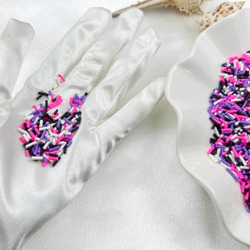 150g Fake Sprinkles Resin Sprinkles Clay Sprinkles Fake Candy Sprinkles Polymer Sprinkles Polymer Clay Slices for Resin Nail Slime Scrapbook DIY Art Crafts Making(252-mixed Color 4)