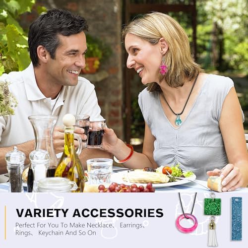 IGaiety Complete Resin Jewelry Making Kit with Silicone Molds for Beginners