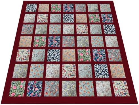 5"x 5" 50pcs Cotton Fabric Squares for Sewing Quilting Supplies- Morris B